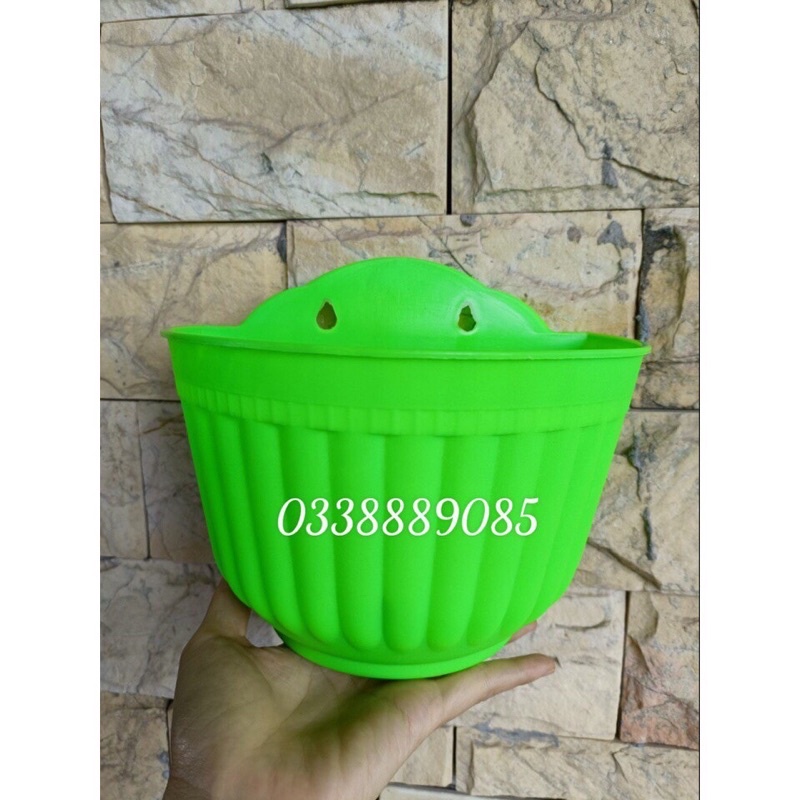 chậu ốp tường vân sọc hàng dày đẹp và có sẵn kho có nhiều màu