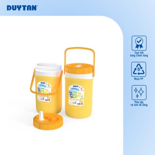Bình Giữ Nhiệt 3lít, có vòi DUY TÂN nhựa PP, bình đá mini giữ lạnh đến 12 giờ, nắp có ron chống rỉ nước