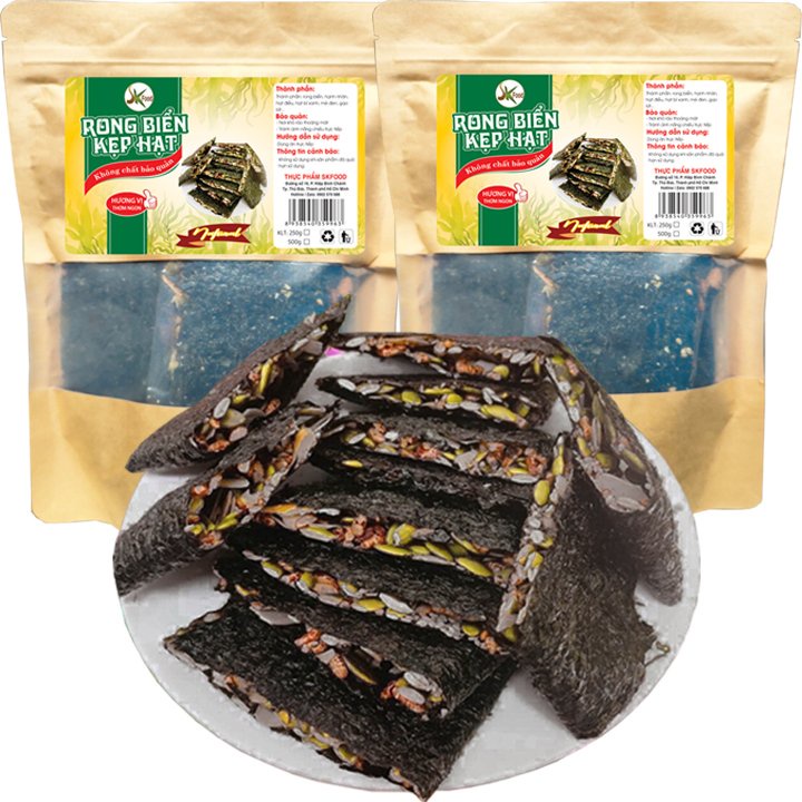 [Combo 2 bịch] Thanh rong biển kẹp hạt dinh dưỡng món ăn nhiều dưỡng ...