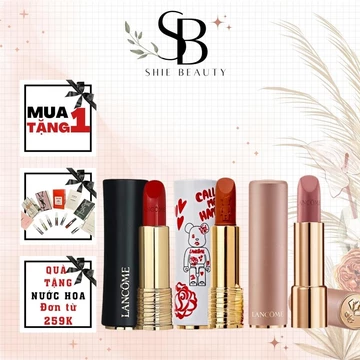 Son Lancome L'Absolu Rouge Drama Ink 6ml, Son thỏi Lancome Chính Hãng Full Size
