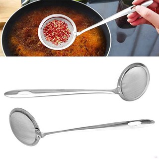 Muôi lọc dầu INOX 304 đồ dùng bếp bền vững, Muỗng lọc vớt bọt bằng thép không gỉ tiện ích cho người làm bếp