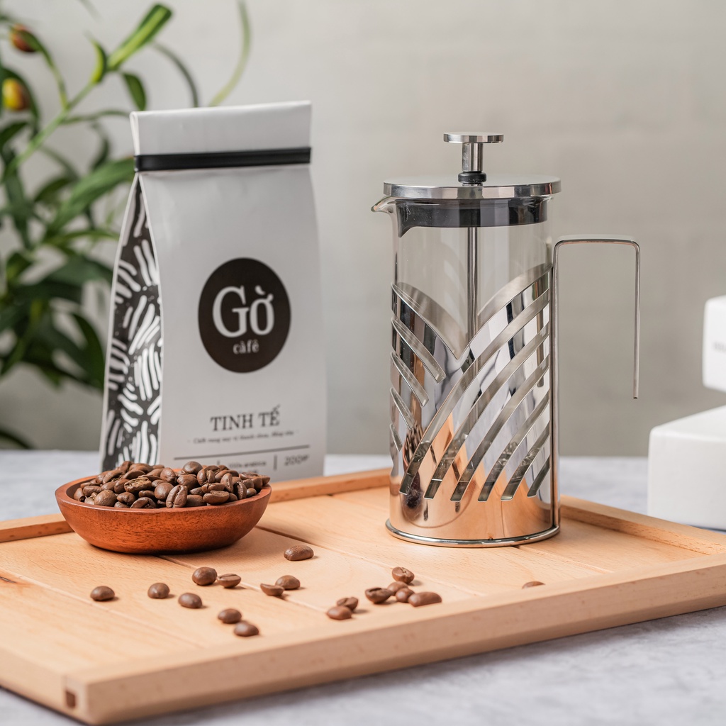 Bình French Press- Bình pha cà phê kiểu Pháp inox 304- Gờ cafe | Shopee ...