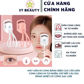 Máy Uốn Mi Cong Bằng Điện Cao Cấp,Uốn Cong Lông Mi Tự Nhiên, Giữ Nếp Lâu Dài Bằng Nhiệt,Có Cổng Sạc USB