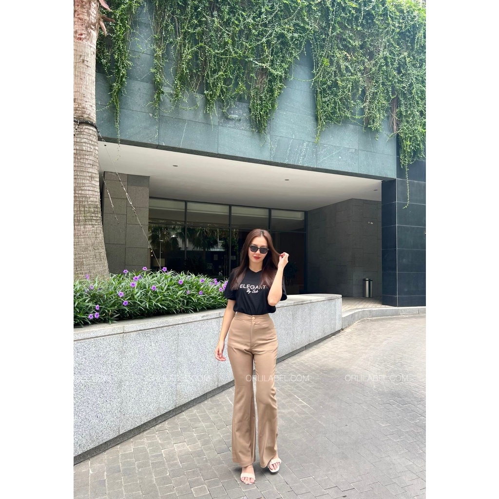 Orli Label -  Quần tây ống loe thiết kế - High Rise Pants