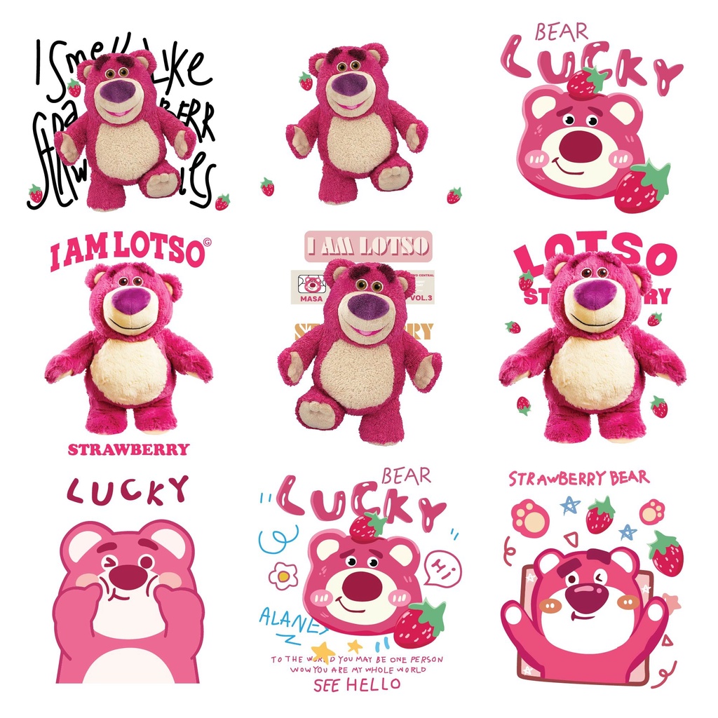 Sticker ủi áo, decal nhiệt dán áo LOTSO siêu cute ủi trực tiếp lên vải ...