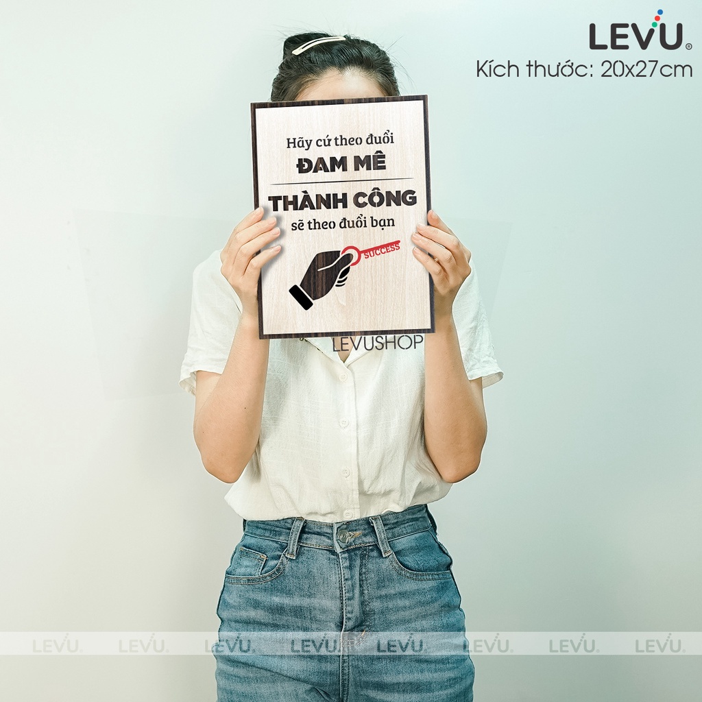 Tranh Gỗ Truyền Cảm Hứng LEVU061 truyền lửa sáng tạo trong teamwork