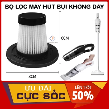 ( Lọc ngắn LT-113CG) Lõi lọc Hepa thay thế cho máy hút bụi cầm tay - Lõi học HEPA siêu bền - Bộ lọc Máy hút bụi cầm tay