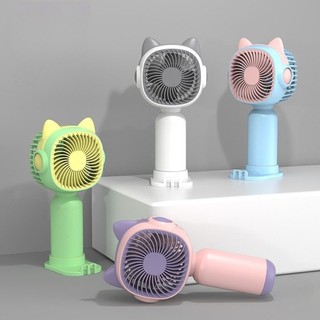 Quạt Để Bàn Mini Cầm Tay Điện Gấp Gọn Sạc Tai Thỏ Timo DDQ04