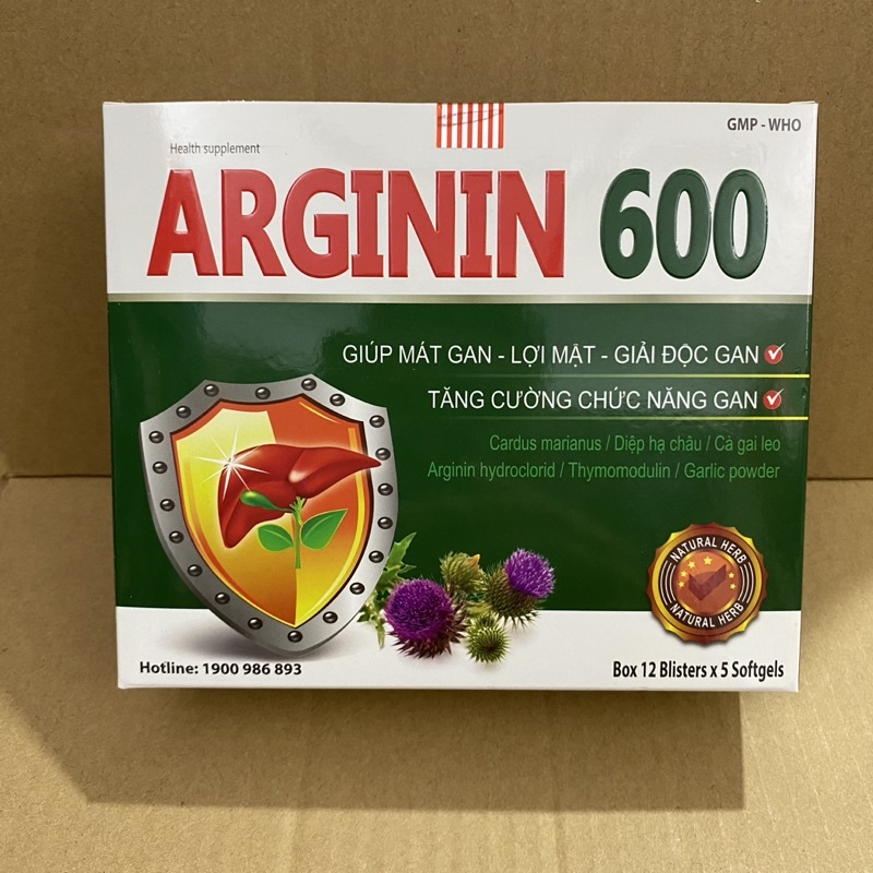 Arginin 600 cà gai leo tỏi đen có tác dụng giúp giải độc gan như thế nào?
