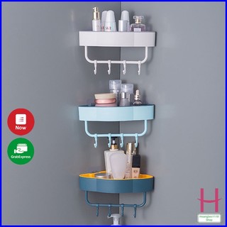 Kệ góc đám mây 2 lớp dày dặn kèm miếng dán siêu chắc,kệ để đồ nhà tắm,phòng bếp đa năng tiện lợi {H}