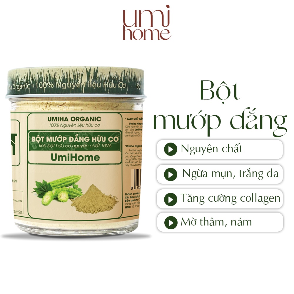 Ảnh Bột đắp mặt nạ Mướp Đắng nguyên chất UMIHOME 135g dưỡng da, ngăn ngừa mụn hiệu quả 1