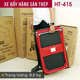 Xe đẩy hàng sàn thép nhập khẩu FUJIHOME HT- 415, Tải trọng 150kg - Bảo hành toàn quốc 12 tháng