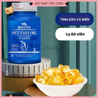 [CHÍNH HÃNG] Viên dầu cá cho chó mèo Pet Fish Oil, bổ sung Omega 3, tăng sức đề kháng và dưỡng lông