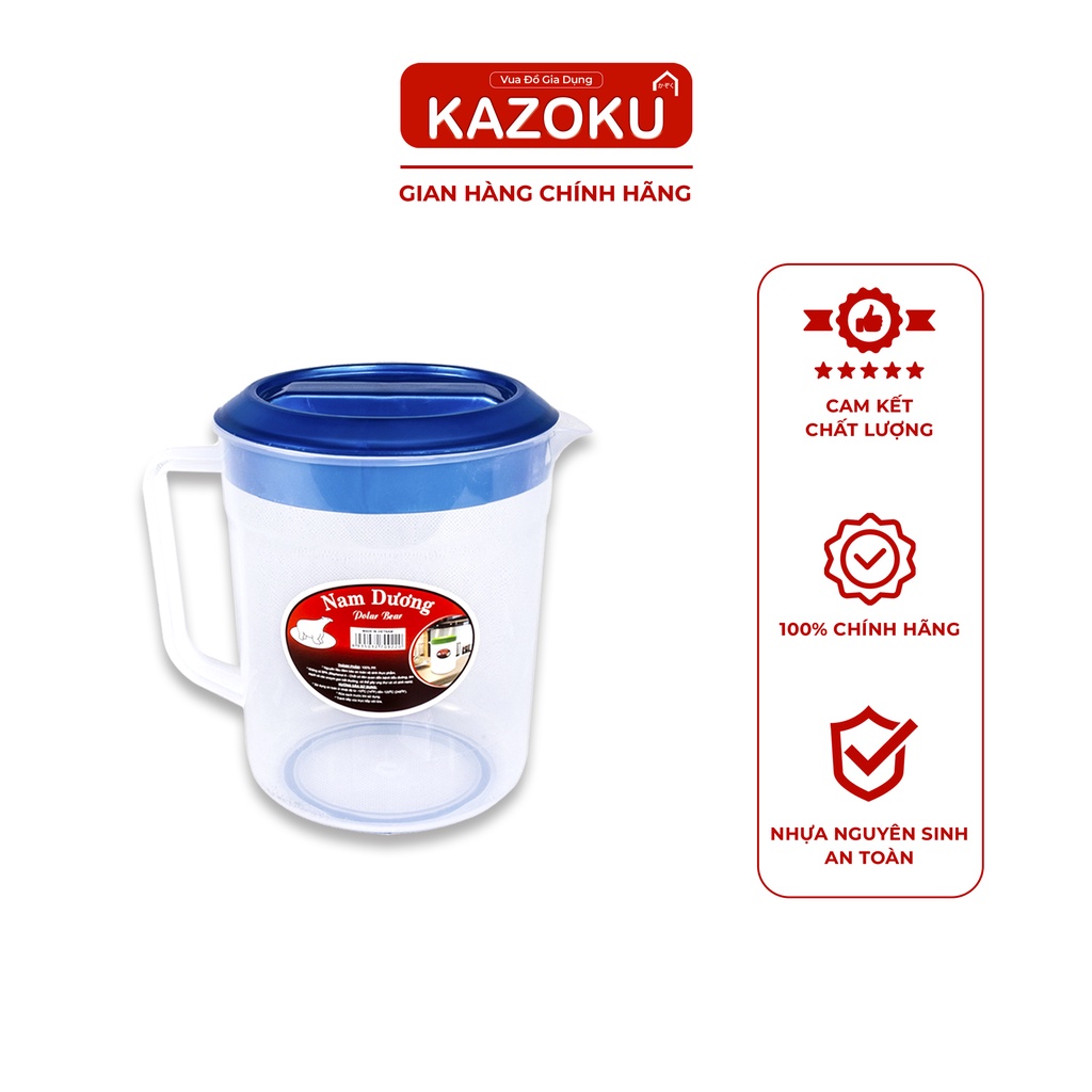 Ca đựng nước, Ca nhựa, Ca nước cao cấp, Ca uống nước trong suốt 1 Lít/ 1.5 Lít/ 2 Lít/ 2.5 Lít  [CN]