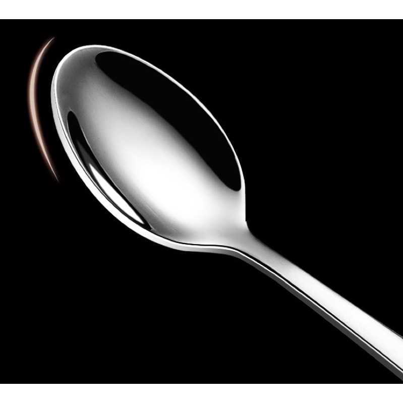 Muỗng cà phê đen nóng cà phê sữa nóng inox 304 loại nhỏ 11.5cm (5 cái)