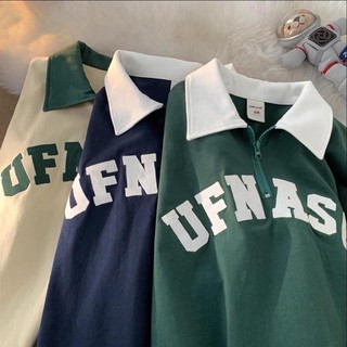 Áo thun có cổ , áo polo tay lỡ form rộng - UFN