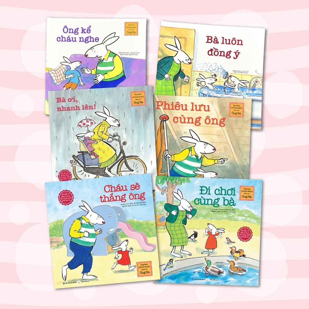 Sách cho bé - Bộ sách bìa cứng BÉ YÊU ÔNG BÀ 3-6 tuổi giúp nuôi dưỡng và gắn kết tình cảm của bạn nhỏ với ông bà