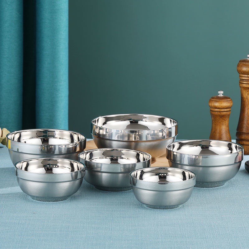 Tô - Chén Cách Nhiệt Inox 2 Lớp chống nóng CHERRY Cao Cấp  HÀN QUỐC
