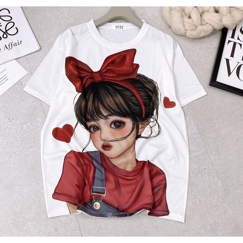 Áo phông nữ from to dấu quần chất cotton co giãn 4 chiều