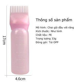 Chai nhựa 120ml đựng thuốc nhuộm tóc thời trang tiện dụng dành cho nữ