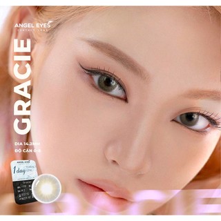 Kính áp tròng 1 ngày không màu và có màu hiệu Angel Eyes Hàn Quốc độ cận từ 0-8 độ