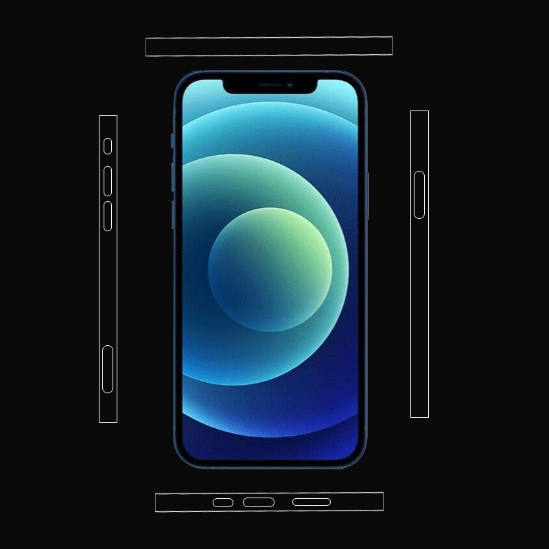 Dán viền PPF chống va đập cho iPhone 7plus - 15 proMax