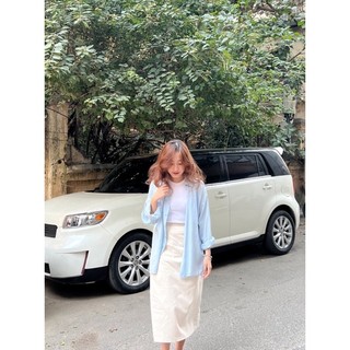 Áo sơ mi đũi form rộng Ma Vie