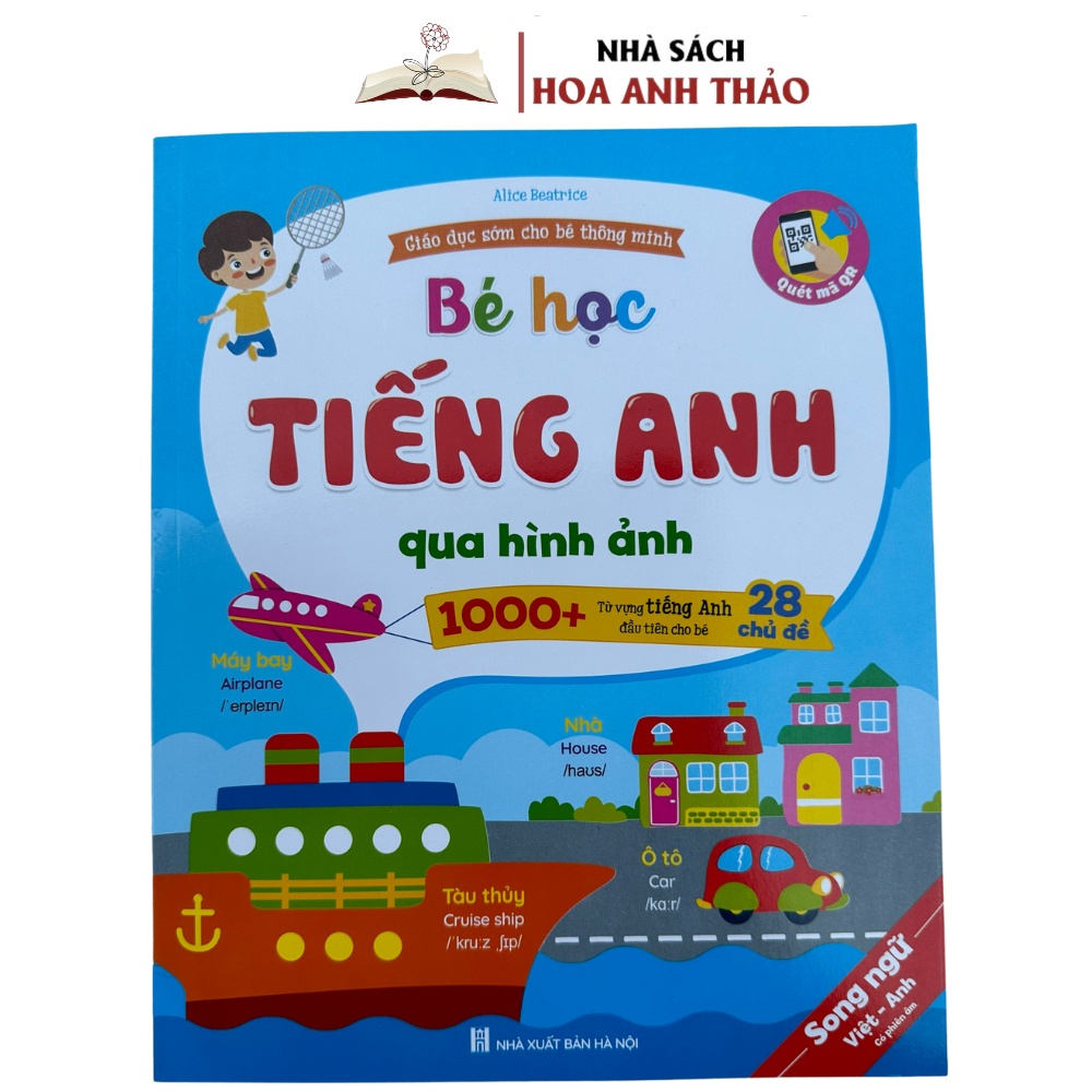 Sách - Bé Học Tiếng Anh Qua Hình Ảnh Giáo Dục Sớm Cho Bé Thông Minh - 1000+ Từ Vựng Tiếng Anh Đầu Tiên Cho Bé 28 Chủ Đề