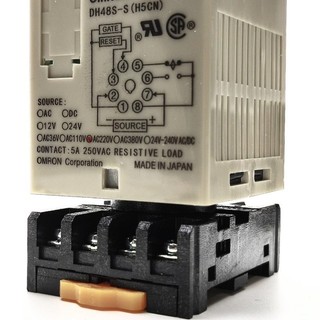 Timer Điều Khiển Nhiệt OMRON DH 48S-S/1Z/2Z Có Đế Sẵn, Rơ Le Thời Gian Omron DH 48S-S Chính Hãng