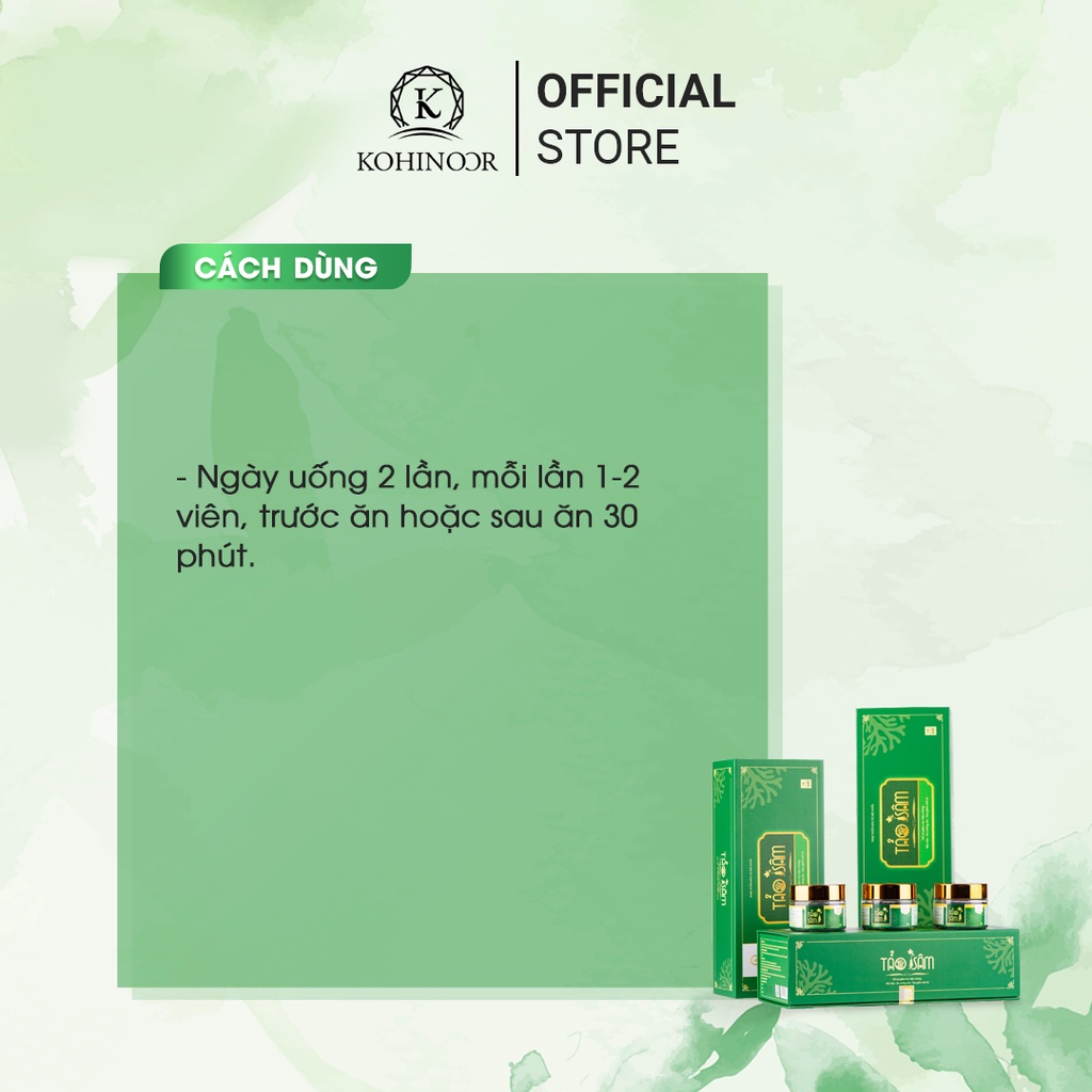 Ảnh Viên uống đẹp da mờ nám TẢO SÂM Kohinoor (45 viên) 3