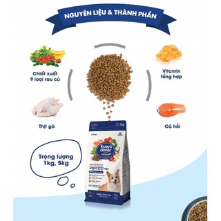 [1kg] Thức ăn hạt Today dinner cho chó trưởng thành cân bằng dinh dưỡng (1kg)