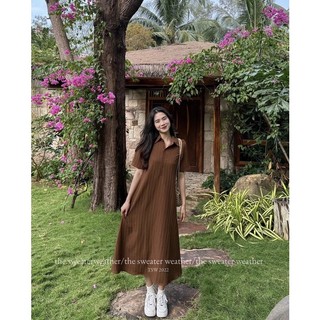 Váy Polo Nữ Dáng Dài Cổ Đức Kèm Váy 2 Dây Lụa, Đầm Maxi Dáng Suông Có Ảnh Thật
