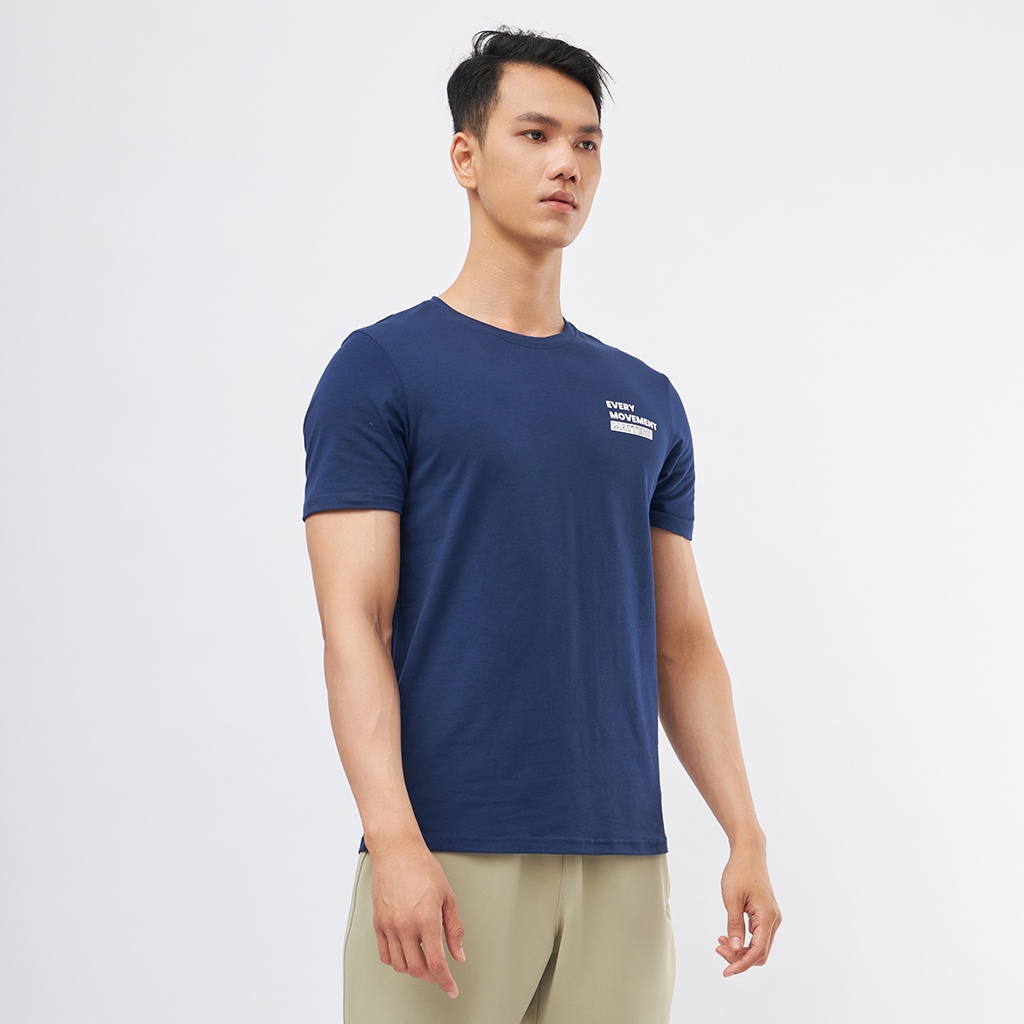 Ảnh DELTA Áo Thun Thể Thao Nam Tay Ngắn Vải Cotton Co Giãn 2 Chiều Thoáng Khí Thấm Hút Tốt R20 RTS024M 1