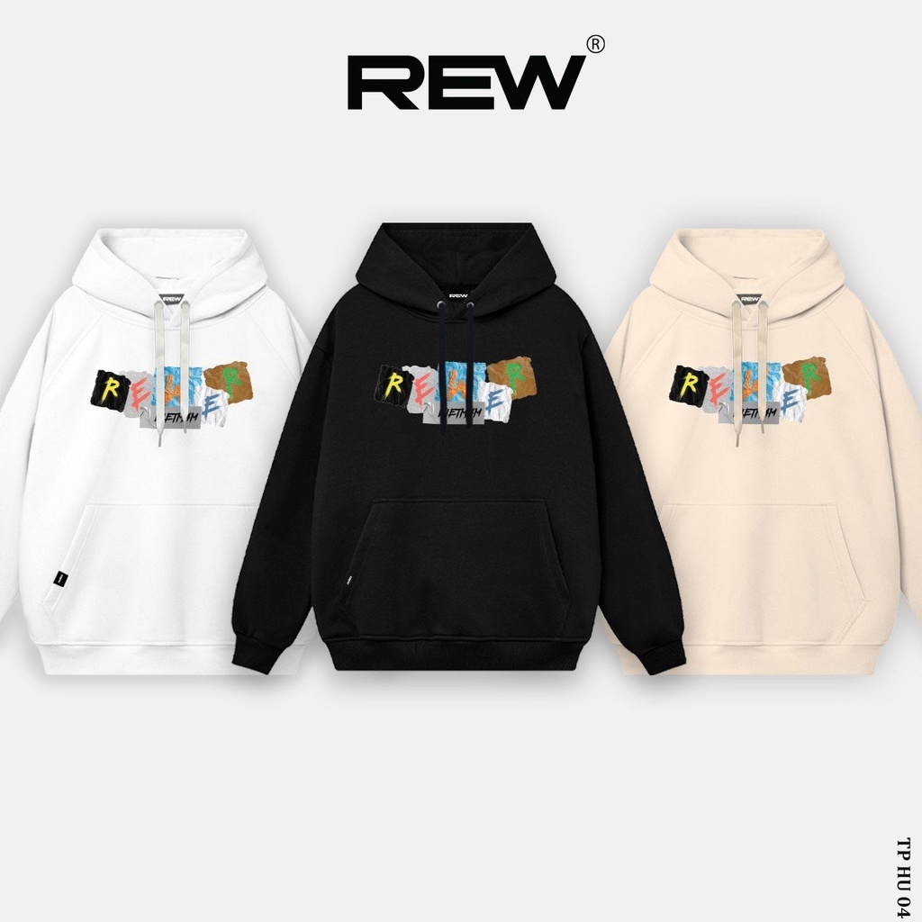 Áo hoodie local brand REW form rộng Unisex dành cho cả nam và nữ mẫu ...
