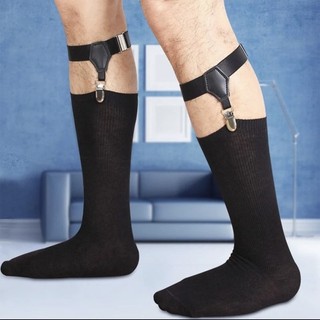 Kẹp tất/Nịt vớ tất màu đen co giãn có thể điều chỉnh thời trang nam nữ COPE88