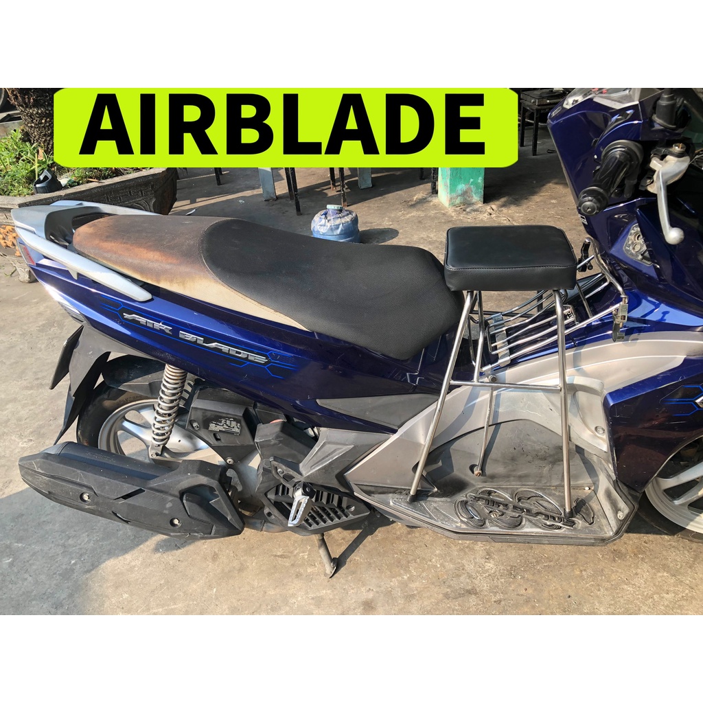 [ ĐÔN NỆM AB ] GHẾ ĐÔN GA YÊN NỆM XE AIRBLADE AN TOÀN CHO BÉ