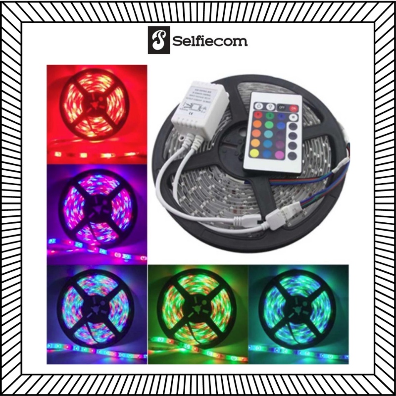 Đèn Led Trang Trí Phòng Ngủ RGB Dài 5m - Kèm Remote, Adapter 12V, Sạc - IP67 Chống Nước