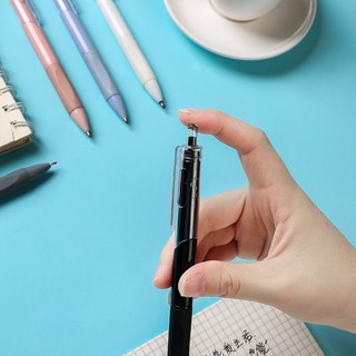 BUJO - Bút gel bấm thay ruột được mực đen ngòi cỡ 0.5 - mã ST032 🌸