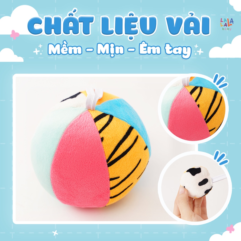 Bóng vải cho bé đồ chơi cho bé  Lalala baby đồ chơi bóng vải xúc xắc kích thích thị giác