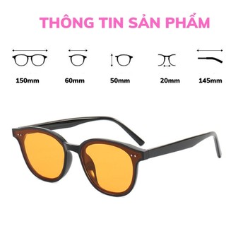 Kính râm nam nữ dễ thương và phong cách hàn quốc, Kính mát 2 chấm chống tia UV STYLEY K008