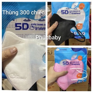 [ Thùng 300 Cái] Khẩu Trang 5D Vinamax Chính Hãng, Hàng Cao Cấp