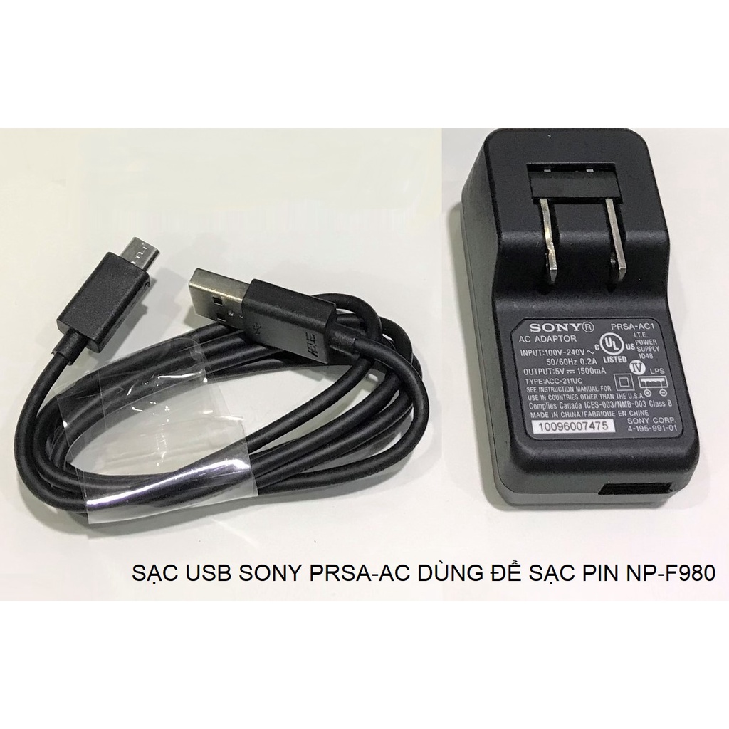 Pin NP-F 990, NP-F980 dung lượng khủng dùng cho Máy quay phim SONY, Đèn ...