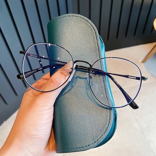 Gọng kính cận cao cấp nữ nam kính giả cận mắt tròn không độ chống tia UV cá tính thời trang cháy phố giá rẻ HANASO 124