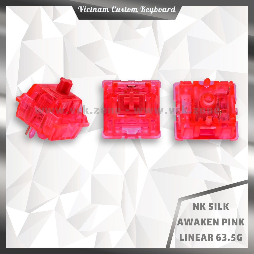 NovelKeys Silk Switch Linear 63.5g Lubed 205G0 Milkshake Mictlan Tfue Awaken Akko Dùng Cho