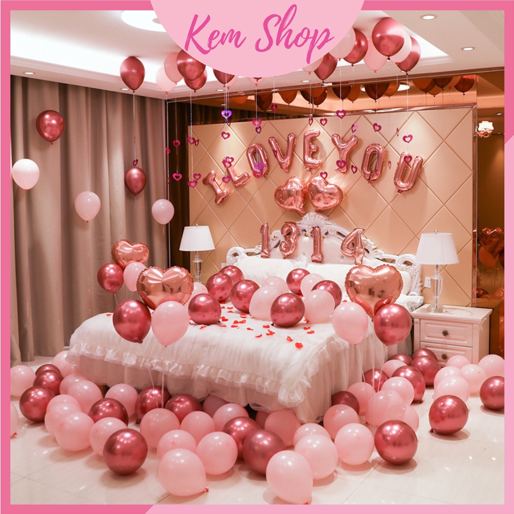Set trang trí phòng cưới, đám cưới phong cách hiện đại - Kem Shop K184