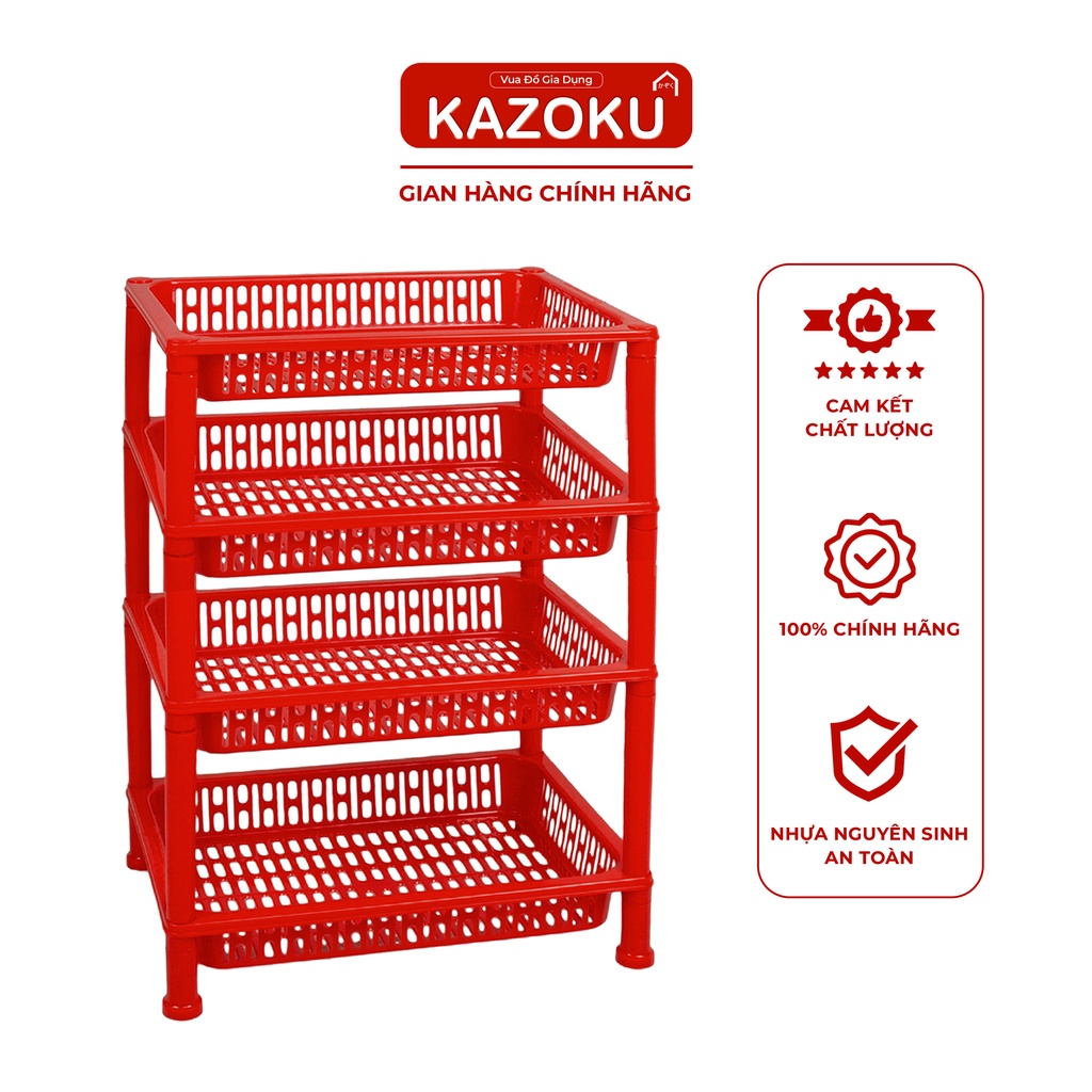 Kệ Để Đồ Mini 4 Tầng Nhựa Kazuko - 40cm x 28cm - [KX]  - AN TOÀN CHO SỨC KHỎE