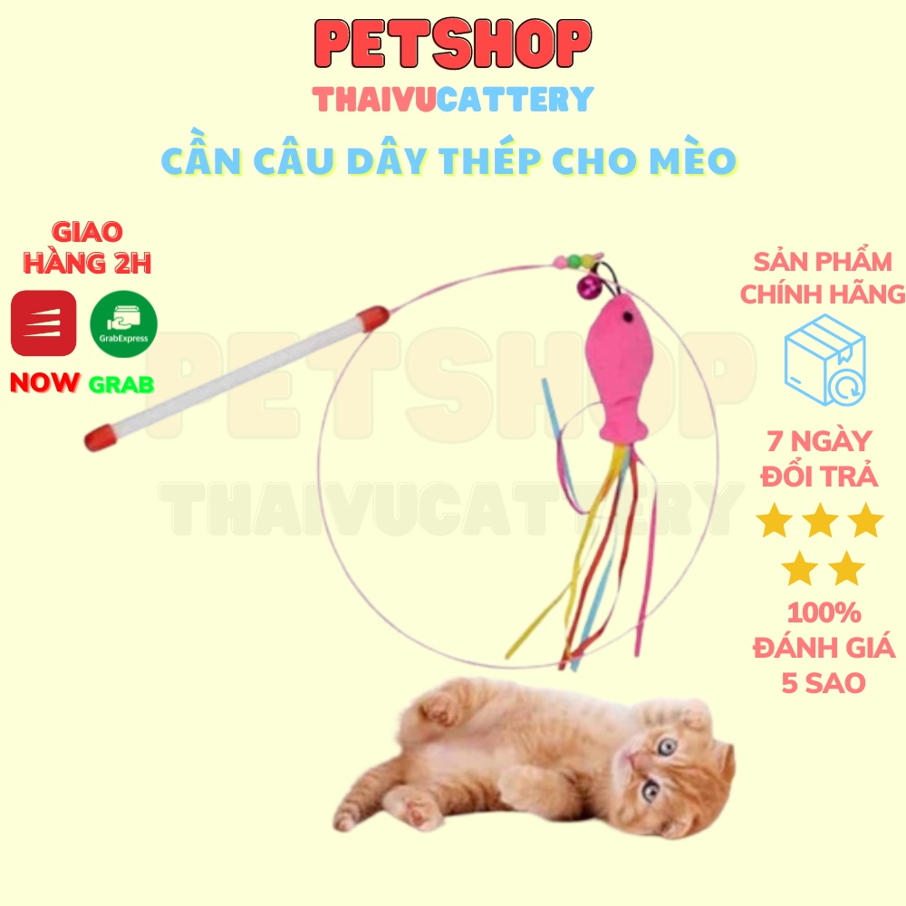 Cần Câu Mèo Dây Thép cho mèo giảm stress, Đa Dạng Mẫu