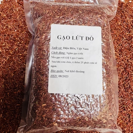 1 KG Gạo lứt đỏ huyết rồng / gạo lứt đen Điện Biên - gạo lứt cho người ăn kiêng - gạo lức dẻo thơm