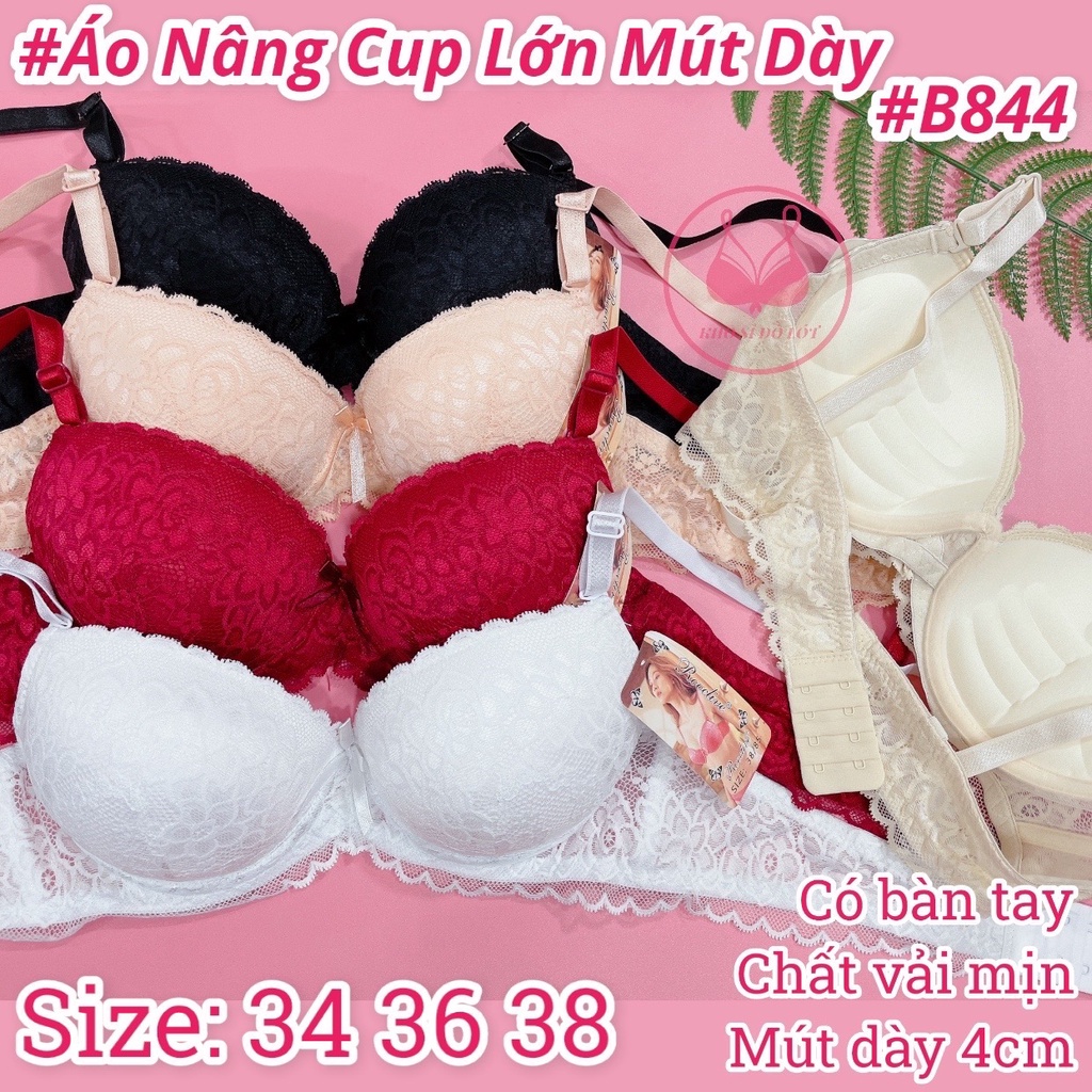 Áo ngực, áo lót nâng ngực cao cấp, mút dày có bàn tay, dây ren quyến rũ