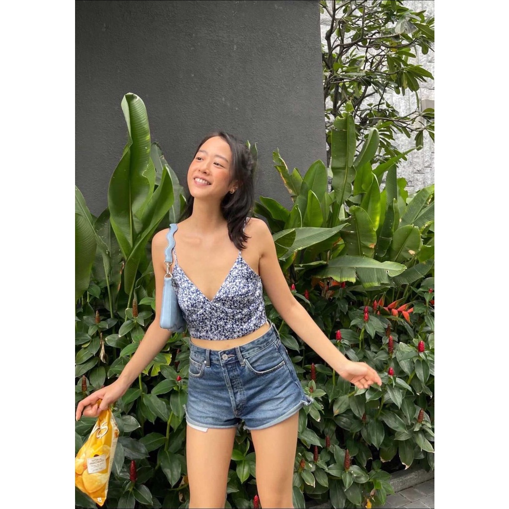 Thebluetshirt - Quần Shorts Jeans Lưng Cao Nữ - The Shorts You'Ve Been  Waiting For - Real Blue Wash | Shopee Việt Nam